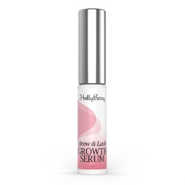 Eyelash Growth Serum and Eyebrow Max strength peptide Enhancing Conditioner For Longer Lash and Brows by Hollyberry Cosmetics