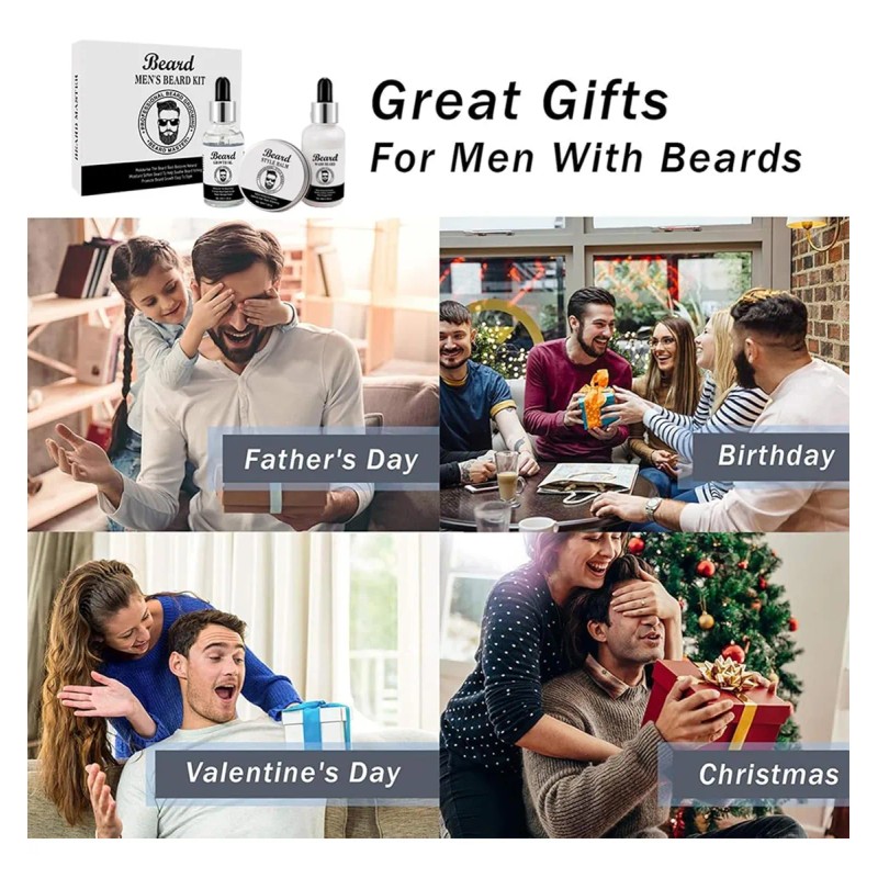 Kit De Aseo De Barba Para Hombres, Relleno De Calcetines