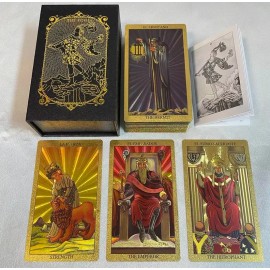 LA BRUJITA WAX Cartas De Tarot Dorado Caja Rígida 0j0 En Español / Ingles