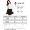 Fuinloth Women's Faux Suede Skirt Button Closure A-Line High Wasit