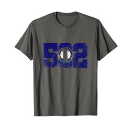 502 Area Code, Flag of Kentucky State, Louisville, Frankfort T-Shirt