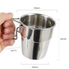 Stainless Steel Camping Mugs, 4pcs Camping Coffee Cup with Foldable