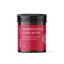 Natürliche Himbeeröl Körperbutter – Feuchtigkeitsspendend, nährend & regenerierend – Vegan & hautfreundlich – Perfekt für trockene Hautpflege – 120ml