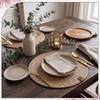 Set of 12 Brown Narrow Stripe Cloth Napkins, Linen Cloth