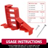 SIHAI 80 PCS Hammer-In Insulated Cable Staples, Heavy-Duty Multi-Cable Stacker