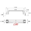 boeray 2 Sets 2020 Aluminum Extrusion Profile Slot 6mm Door