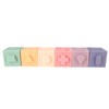 12PCS Children Silicone Building Blocks Soft DIY Educational Chewable Animals