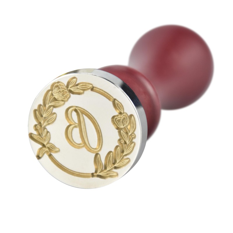 Mceal Wax Seal Stamp, Silver Brass Seal 25mm Dia, Wedding