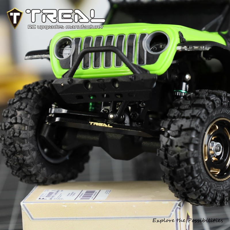 TREAL Brass Front Steering Links for Axial SCX30