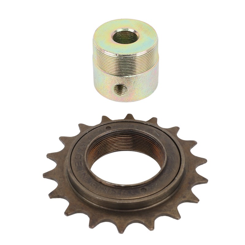 Single Speed Bike Freewheel 18T Threaded Bicycle Freewheel with 13mm