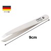 Niegeloh German Tweezers, White, Tweezers, Eyebrow Tweezers, Precision Spikes