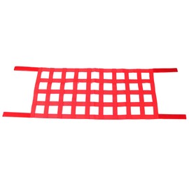 JeCar Mesh Roof Cargo Net Roof Hammock Exterior Accessories Compatible with Jeep Wrangler 1987-2023 YJ TJ LJ JK JKU JL JLU JT, Red