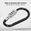 Asixxsix Motorcycle Helmet Lock, Heavy Duty Anti-Theft Pin Combination Carabiner