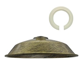 LEDSone Industrial Ceiling Pendant Light Shades Retro Vintage Barn Slot Pendant Shade for Hanging Ceiling Lights (Brass)