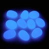 QTTLLI 20Pcs 4.5CM Large Glow Pebbles Glow in The Dark