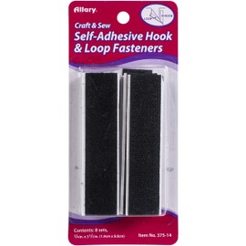 Foot Works Hook and Loop, Black.75"X3.5"