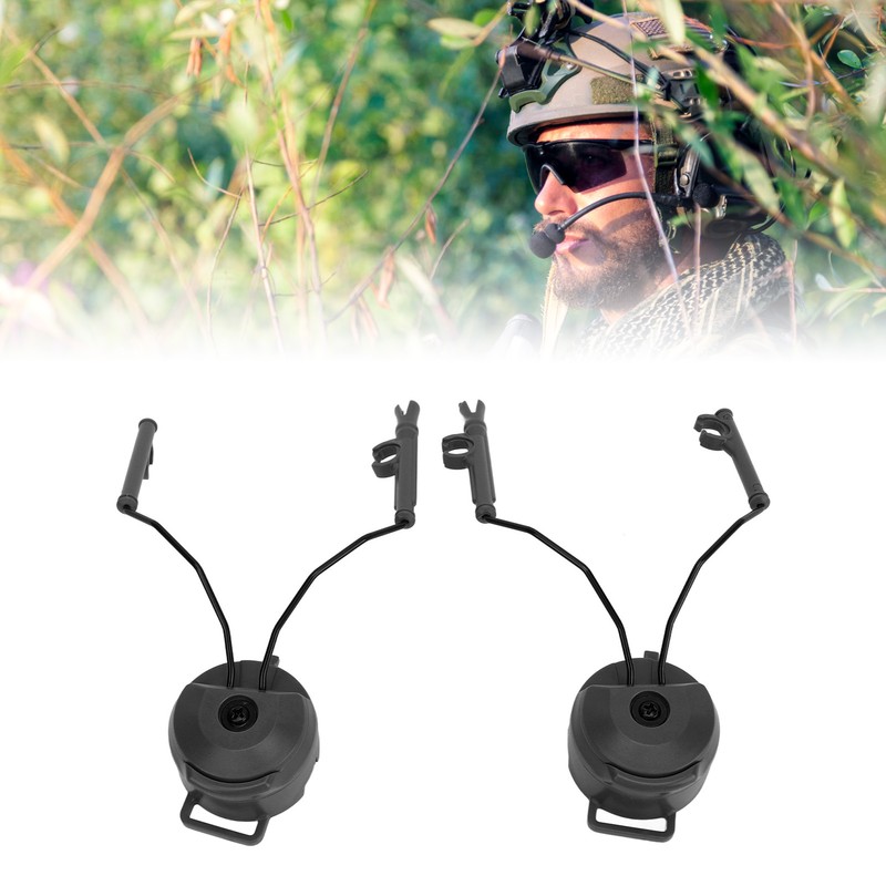 2PCS Headset Helmet Adapter Nylon Helmet Arc Rail Suspension Headset