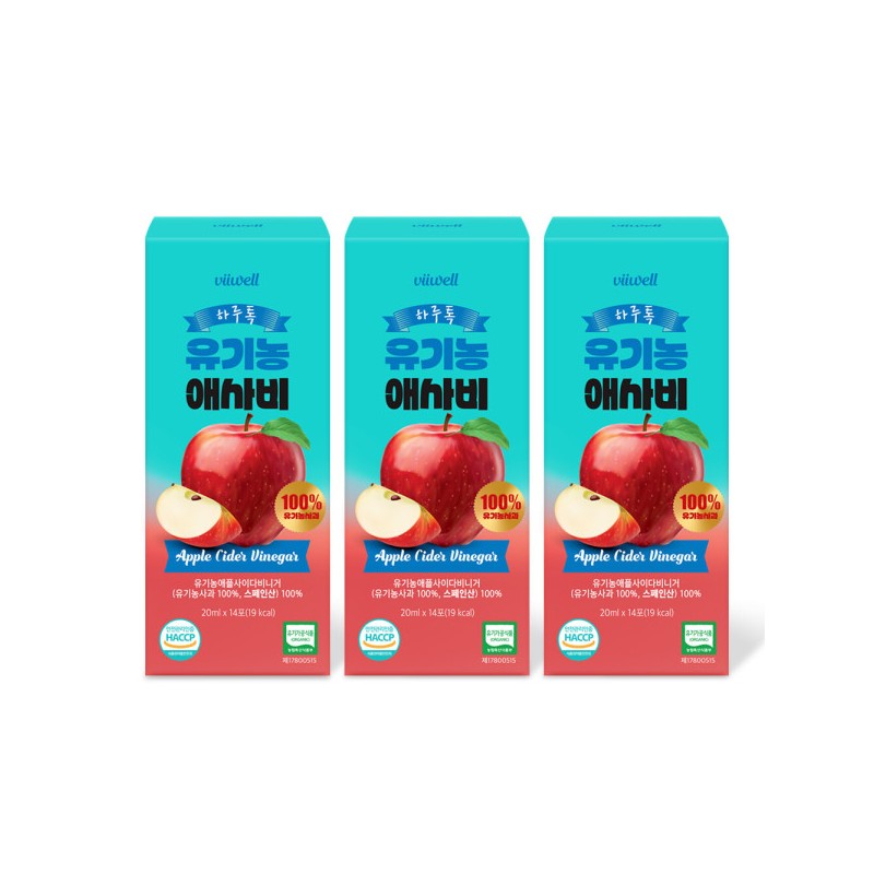 Harutok Organic Assabi 14 sachets / 하루톡 유기농 애사비 14포X3개