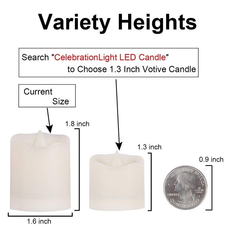 Flameless Candles Tea Lights with Remote Votive LED Flickering Tea