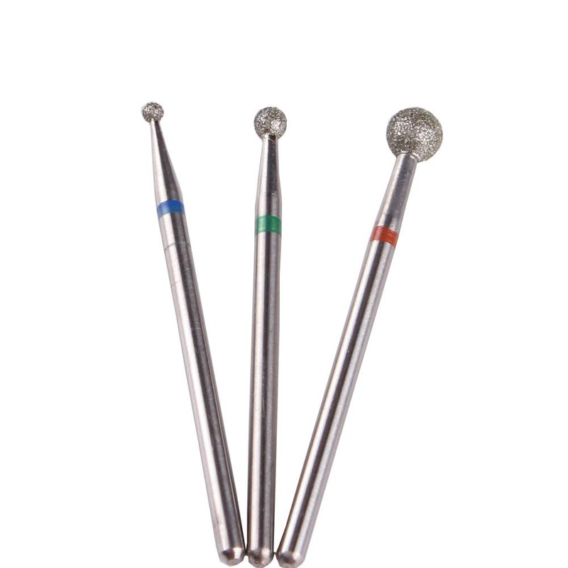 MZCMSL Ball Diamond Nail Bit Cuticle Clean Nail Art Tool