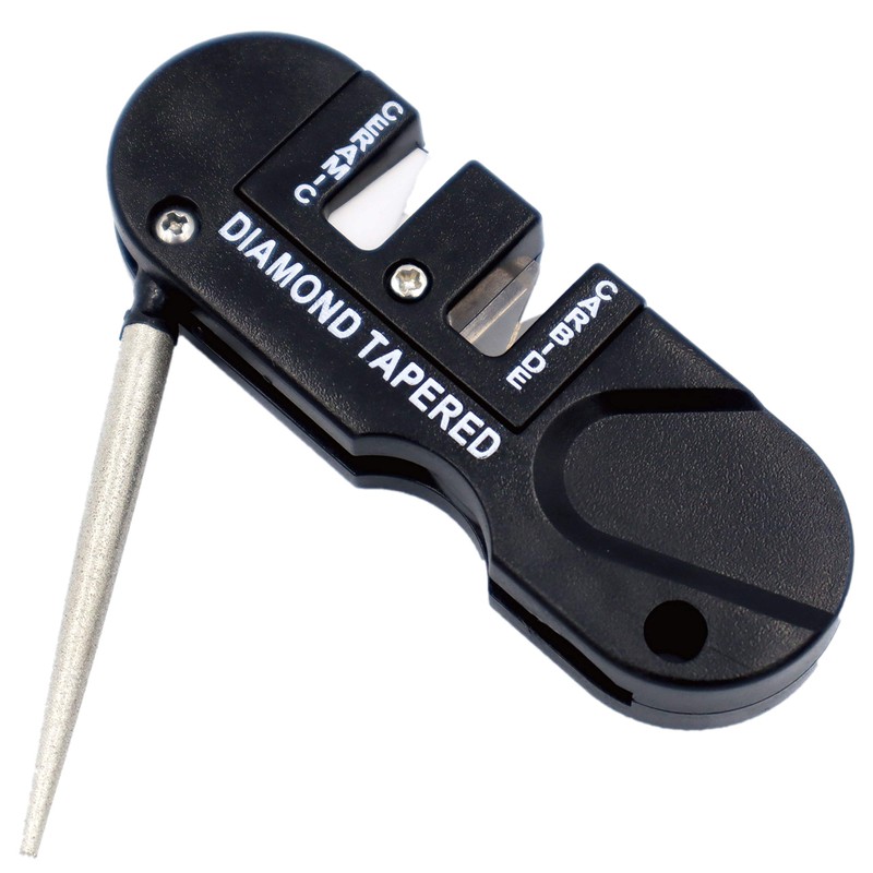 KM Global 3-in-1 Portable Compact Sharpener, Japanese Instruction Manual Included