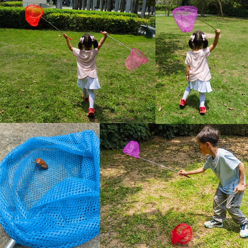 2 Pack Telescopic Butterfly Nets - Great for Catching Insects