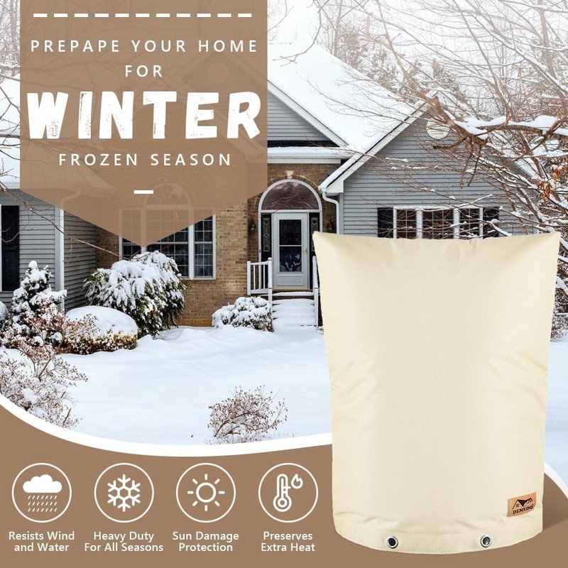 Backflow Preventer Insulation Cover - Water Pipe Insulation Sprinkler Cover