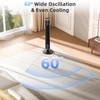 COWSAR Tower Fan with Remote, 6 Speeds, 4 Modes, 24H