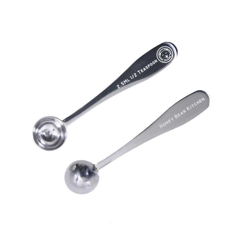 Honey Bear Kitchen 2.5 ml 1/2 Teaspoon Measuring Scoop Spoons,