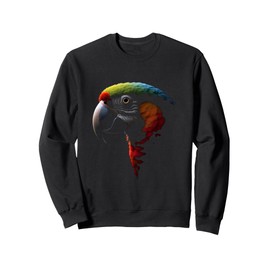 Parrot Head Wild Animal Bird Tropics Art Sweatshirt
