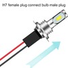 DKARDU 5PCS H7 Female Wire Connector Pigtail Wiring Harness Socket