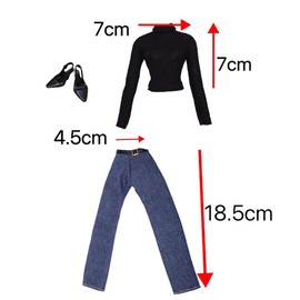 AQQeenmiu Doll Clothing Girl Doll Accessories 11.5-12 inch Dolls or Other Similar 1/6 Fashion Dolls, Dress up Game，Ideal Gifts for All Dolls Lovers (Office-Chic)