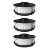 Pack of 3 Double Thread Grass Trimmer Spool Replacement Thread