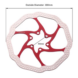 Bynccea Bicycle Disc Brake Rotor 160mm 180mm Bike Disc Brake Rotors with 6 Bolts for Mountain Road Bikes MTB BMX