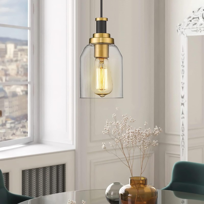 zeyu Modern Hanging Pendant Lights 2 Pack, Kitchen Pendant Lighting