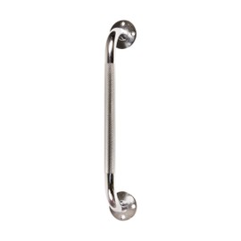 DMI Textured Shower Handle Shower Assist Handle - Grab Bar for Bathroom & Shower - Shower Handles for Elderly and Handicapped, Handles for Bathtub and Shower Safety, Rust-Resistant Steel, 24", Silver