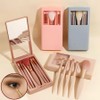 Raguz portable makeup brush 5-piece set, 1 piece, pink / 라구즈 휴대용 메이크업 브러쉬 5종 세트, 1개, 핑크
