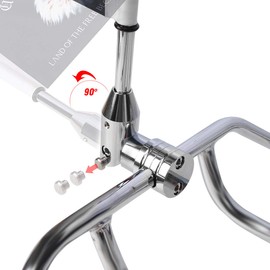 Motorcycle Foldable 90° Fag Flagpole Fit for 1/2'' Round Luggage Rack Harley Touring Spring Honda Goldwing etc. Fold Down Flag Pole Holder Bracket with United We Stand Fag