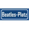 AGDeko® Tin Sign 27 x 10 cm Beatles-Platz Music Sight