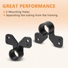 50-Pack HeSun 1/2" PEX Suspension Pipe Clamps, Black Butterfly Style,