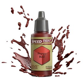 The Army Painter Speedpaint Poppy Red 2.0, Single Model Building Acrylic Paint, 18 ml, Single Layer Paint Solution for Fantasy Tabletop Miniatures Like Warhammer 40k Figures and DnD Miniatures