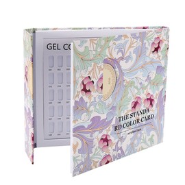DEWIN Nail Art Display, Stand Inlays, Nail Colour Display Chart, Book, Nail Polish Gel Colour Display, Card Nail Art Display Board with 120 Rooms for Storing Nail Tips (01)