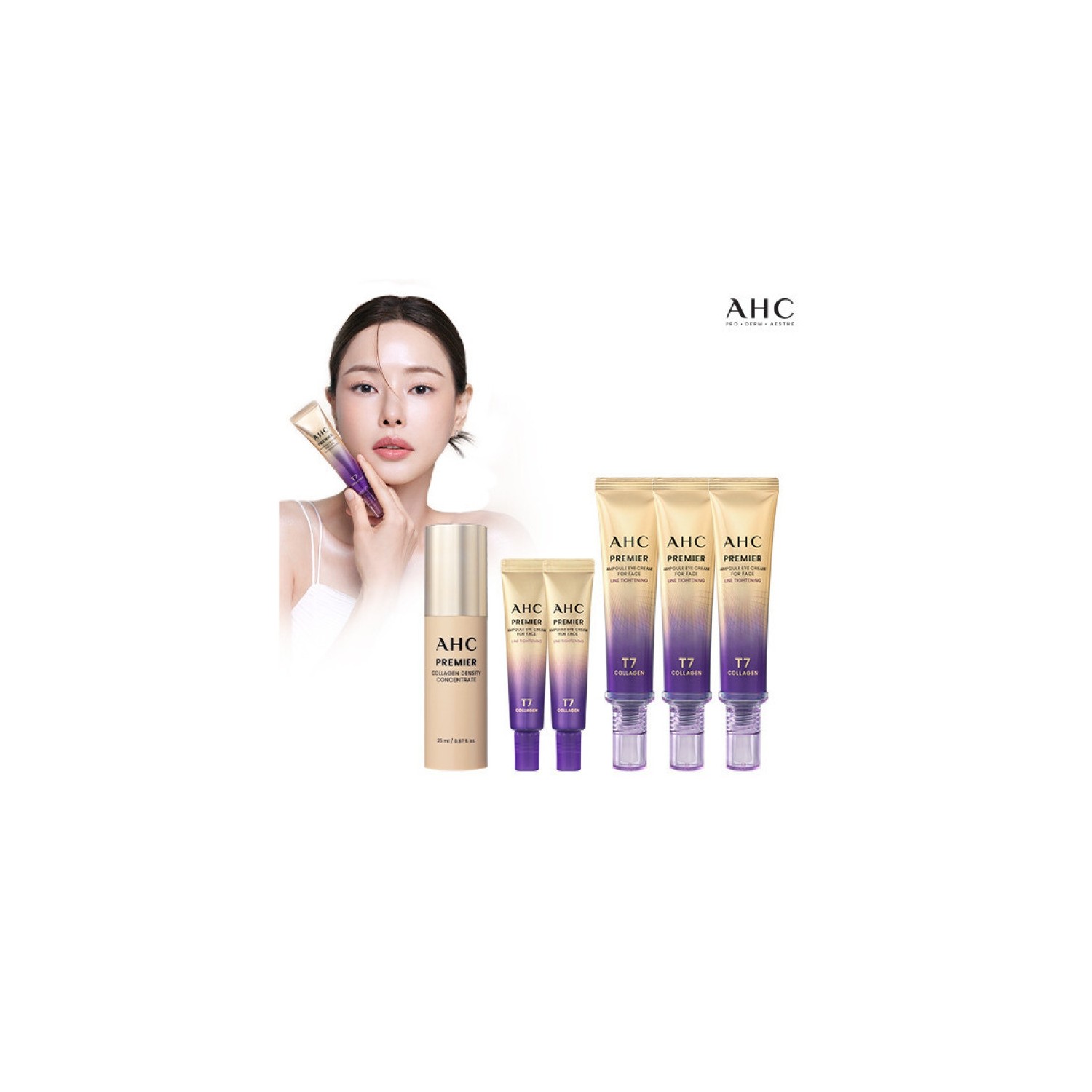 AHC Core Package 2025 Latest Ampoule Eye Cream for Face Line Tightening ...