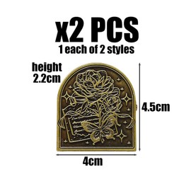 2 Pieces Butterfly Pattern Clips, Vintage Metal Clips, Book Page Fixing Tools, Reading Accessories, Creative Gifts.