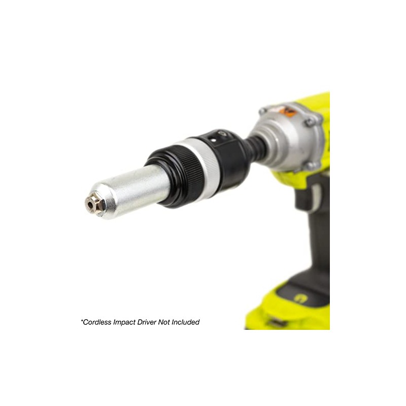 TGR 1/4” Hex Shank Blind Rivet Cordless Drill/Impact Gun Adapter