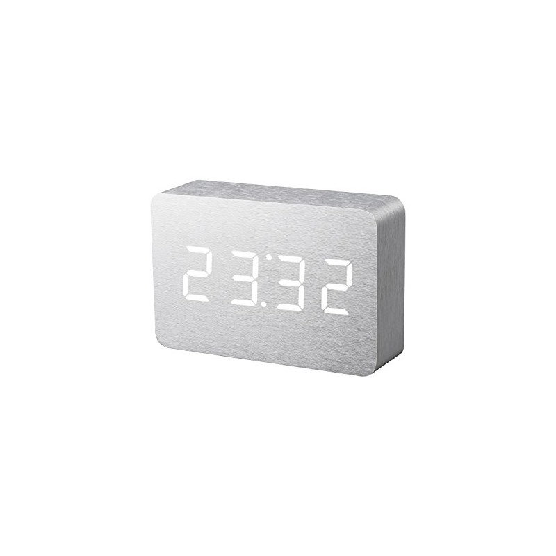 Gingko Brick LED Click Clock Alarm Clock with Sound Activation