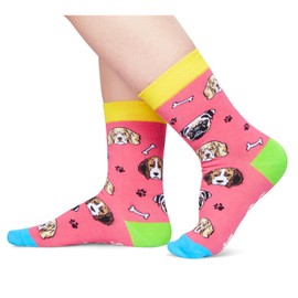 HAPPYPOP Dog Gifts for Girl - Dog Socks for Teen Girls, Dog Christmas Gifts for Girl, Funny Socks for Kids