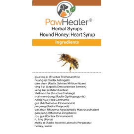 PawHealer® Hound Honey: Heart Syrup - Herbal Remedy for Dog's Cough - 5 fl oz - Suppressant - Herbal Remedy - Gagging & Wheezing Due to Heart…