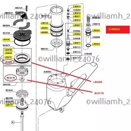 Senco SN325 O-ring Kit + Firing Washer Valve Seal LB3499 Kit
