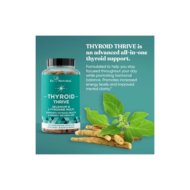 Thrive Energy Support Zinc Selenium Iodine 60 Cápsulas
